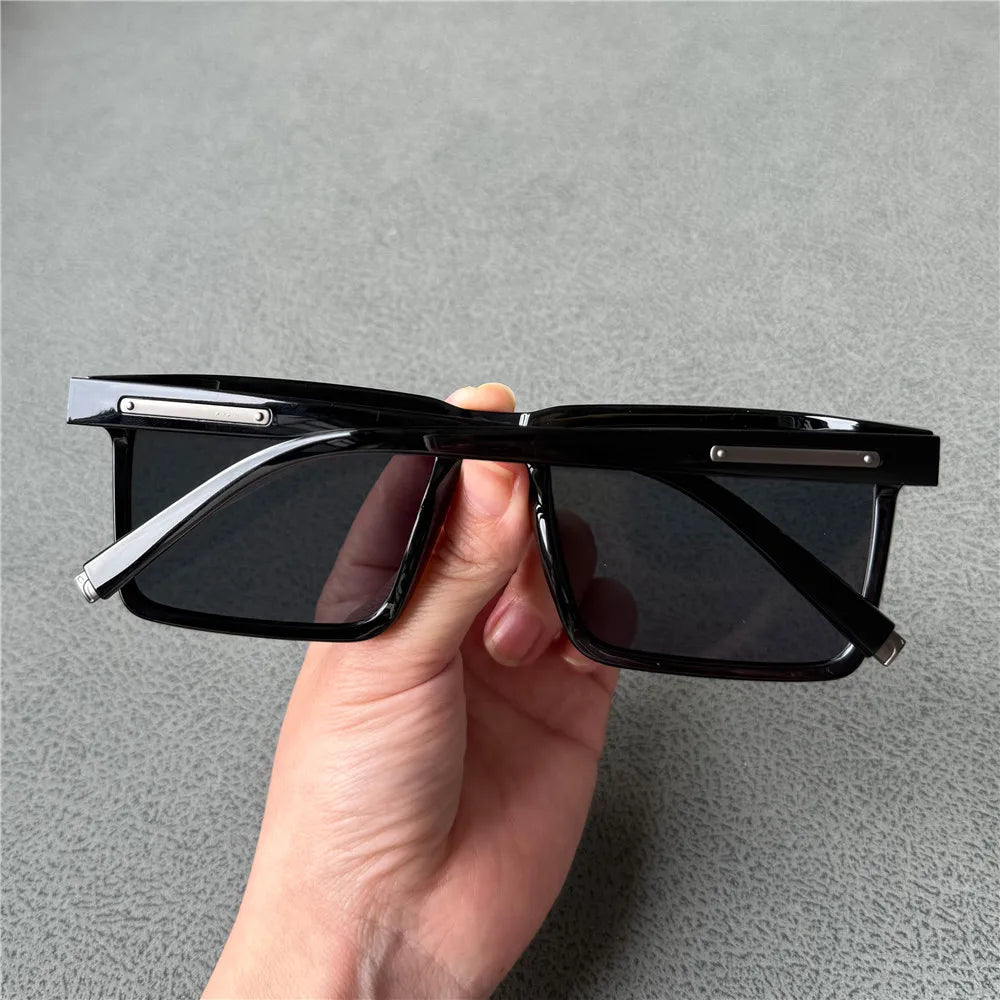 Vazrobe 160 mm Ochelari de soare supradimensionați pentru bărbați, polarizați, negri, unisex, cu ramă mare și groasă, mărime XXL