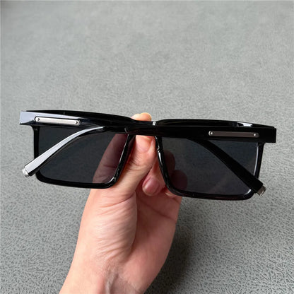 Vazrobe 160 mm Ochelari de soare supradimensionați pentru bărbați, polarizați, negri, unisex, cu ramă mare și groasă, mărime XXL