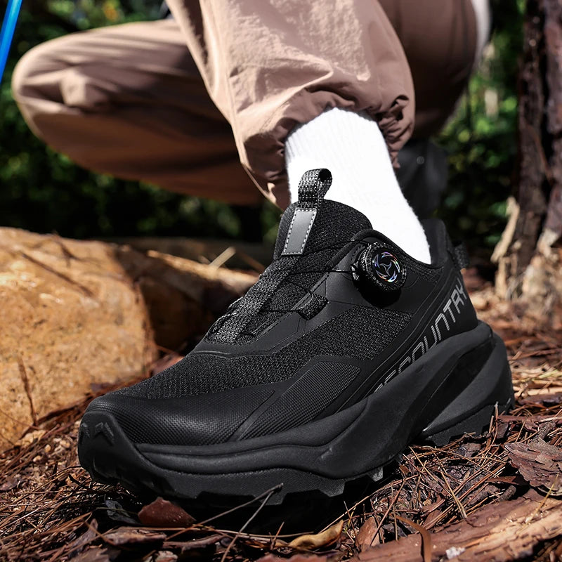 Men's Running Shoes Outdoor Mesh Breathable Mountain Off-Road Climbing Shoes Wear-Resistant Cozy Fashion Sneakers for Men