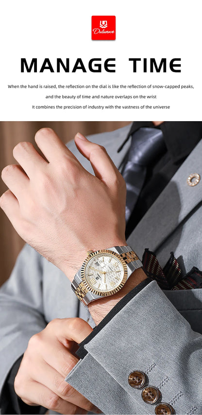 Luxury Automatic Mechanical Men's Watch Date Stainless Steel Man Watch Waterproof Luminous Business Watches For Men Reloj