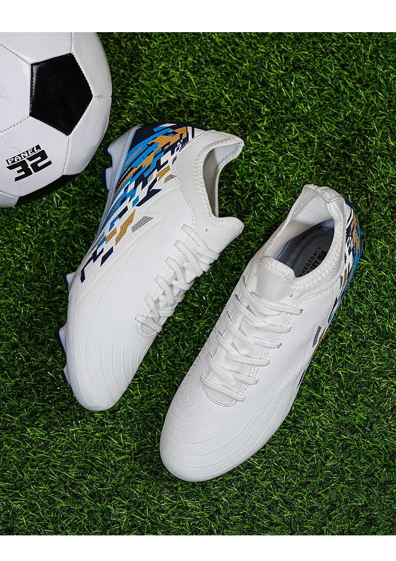 Casual Comfortable Men Sports Shoes Soccer Shoes Men Anti-slip Outdoor Grass Training Breathable Lace-up Football Boots