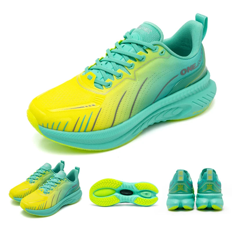 Zapatillas de running ONEMIX con nueva amortiguación para hombre, aptas para corredores de peso elevado, deportivas con cordones para mujer, antideslizantes, de exterior, zapatillas atléticas masculinas
