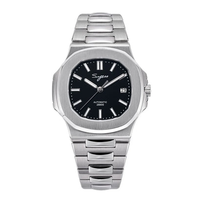 Orologio da uomo Sugess automatico meccanico, movimento Miyota 9015, quadrante MOP, luminoso, impermeabile 5bar, bracciale di lusso S466