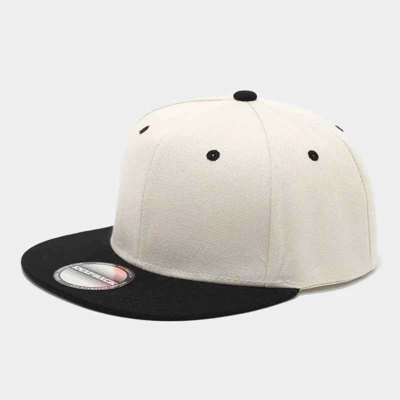 Hot Sale Cap Plain Snapback High Quality Adult Hip Hop Baseball Cap Men Women Outdoor Leisure Fashionable color blocked Hat