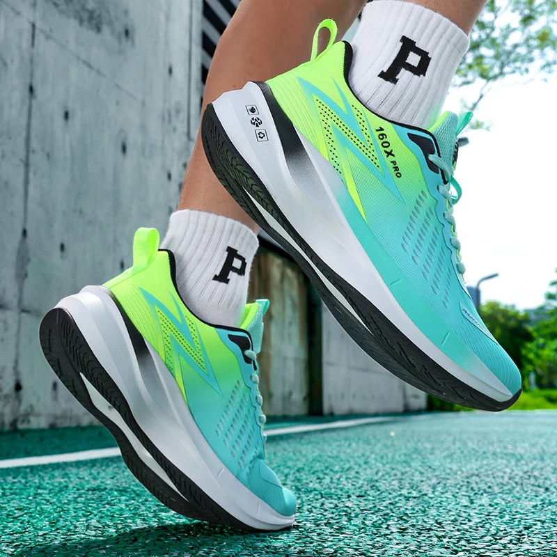 Specialty Marathon Running Shoes for Men Sports Breathable Lightweight Carbon Plate Women's Comfortable Athletic Non-Slip Sneakers