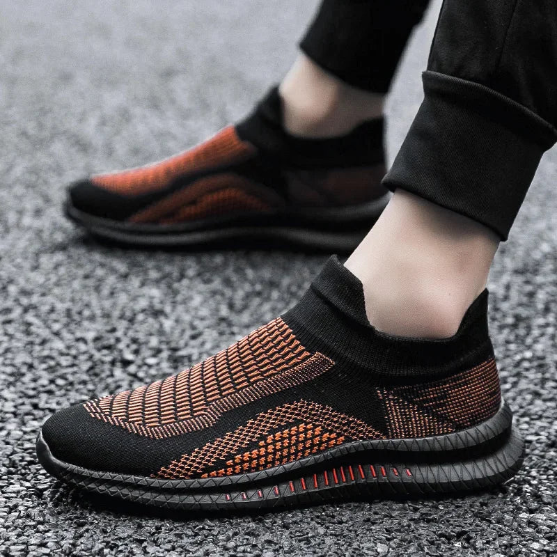 Lightweight Men's Walking Shoes Outdoor Soft Male Casual Shoes Flexible Breathable Men Loafers Slip-On Footwear Sneakers 39-48