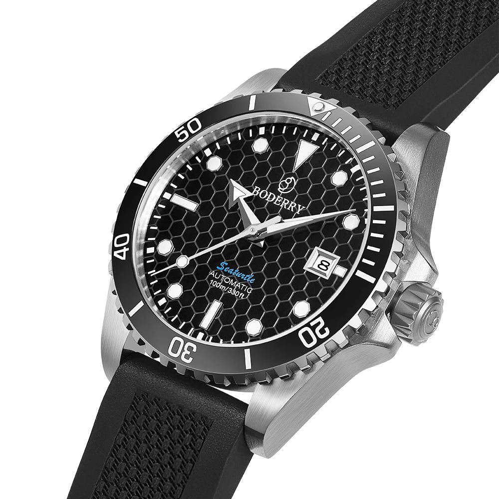 Boderry Bronze Watch Seaturtle Titanium Diver Luxury Wristwatch Automatic Mechanical Wristwatch Sport 200M Waterproof Luminous