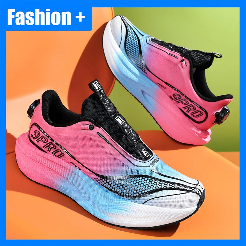 Unisex Sports Shoes Soft Sole Lightweight Flat Bottom Competition Training Shoes 2026 New Shock-Absorbing Racing Running Shoes