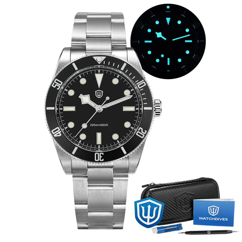 Watchdives WD7922 Quartz Watch VH31 Movement 200m Waterproof Men Watches Sapphire Crystal Luminous Vintage Watches with Gift Box