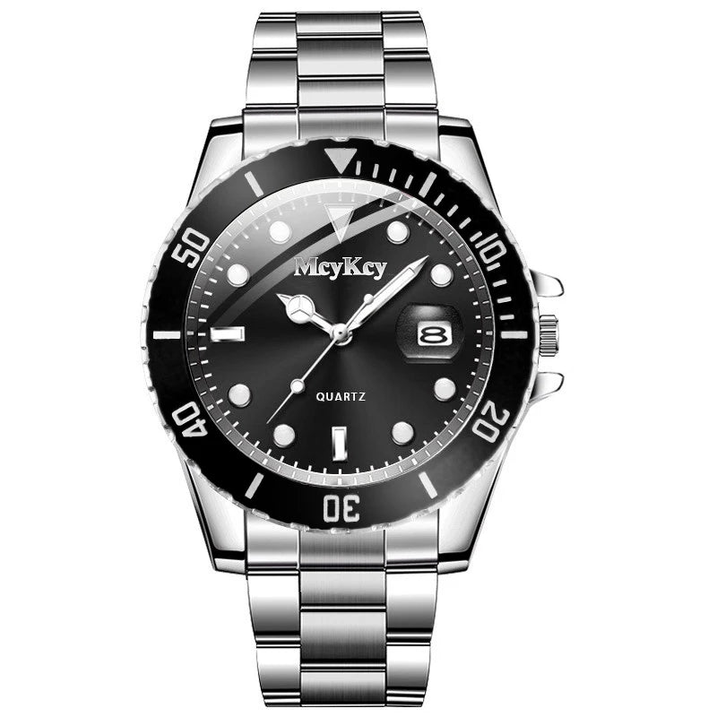 Luxury Large Dial Men Business  Watches Fashion Calendar Men's Quartz Watch Reloj Hombre