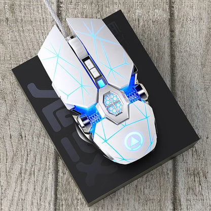New Professional Gaming Mouse 3200DPI 7 Buttons Backlit Computer Mouse Support Macro Definition Mechanical Wired Silent Mouse