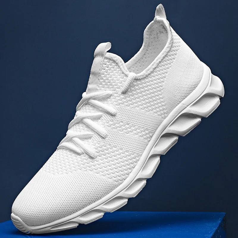 Men's Running Shoes Soft Soles Wear-Resistant Breathable Sports Shoes Mesh Outdoor Fashion Big Size Tennis Shoes for Men