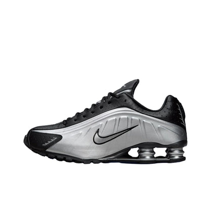 POIZON Nike Shox R4 Classic And Versatile Running Shoes Unisex Silver HQ1988-007