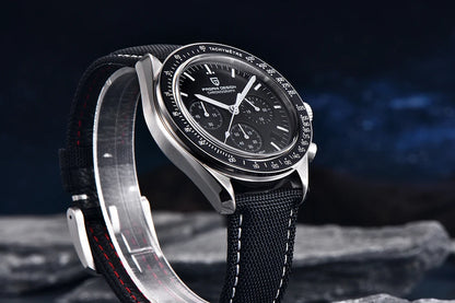 PAGANI DESIGN Moon Men's Watches Gold Luxury Quartz Watch Men Speed Sports Chronograph AR Sapphire Waterproof Luminous Man Gift