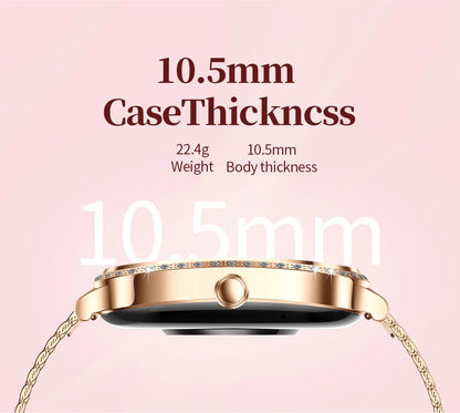 LIGE New Luxury Smart Watch Heart Rate Monitor Fashion Ladies Bracelet 2024 Bluetooth Call Smartwatch Womoen For Android IOS
