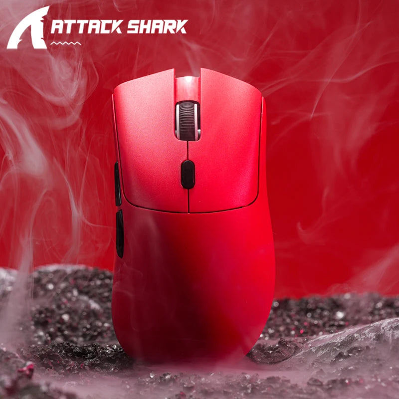 Attack Shark R1 bezdrátová Bluetooth herní myš, virální myš recenzovaná influencery, senzor PAW3311, frekvence odezvy 1000Hz