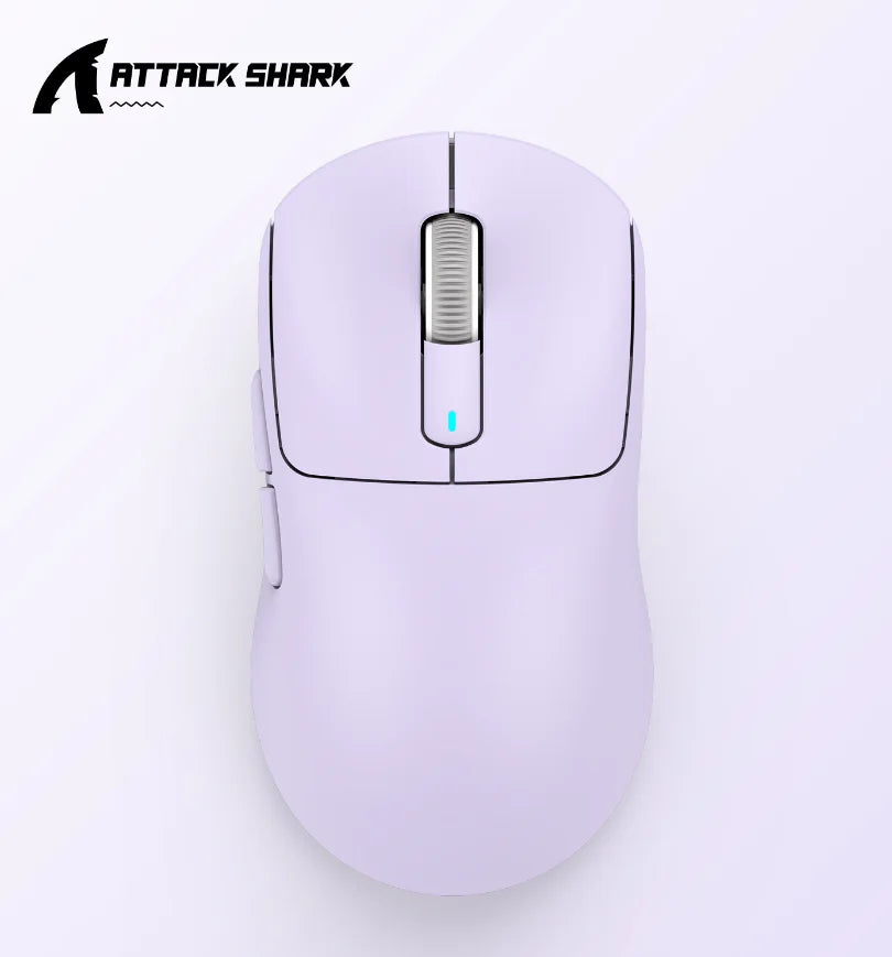 ATTACK SHARK X3 miš s tri načina rada 1K Hz, X3Pro Bluetooth bežični miš 4K Hz, lagan, PAW3395, brzina praćenja 650IPS