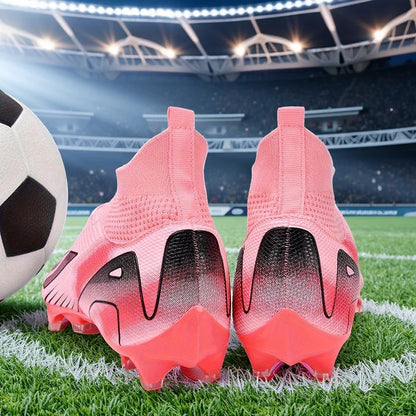 Ghete de fotbal pentru bărbați, crampoane pentru băieți, încălțăminte de fotbal ultraușoară sport, pentru adulți, profesională, antiderapantă și confortabilă, pentru antrenament și meciuri pe iarbă