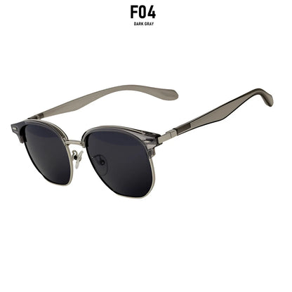 Ochelari de soare polarizați pentru bărbați, lentile semi-fără ramă, ochelari de soare vintage retro pentru femei, ochelari de soare la modă pentru vacanță, Gafas De Sol Hombre