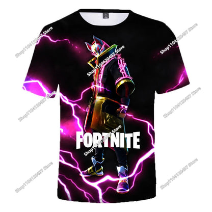 Fortnite T Shirt Men Shoot Game Battle Hero Tshirt Victory Royale Clothing Young Children T-shirts for Boys Girls of 2-14 Years