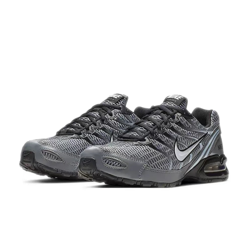 „Nike Air Max Torch 4“ vyriški žemi sportiniai bateliai – pilkos/sidabrinės spalvos, kasdienio stiliaus audinys, kvėpuojanti konstrukcija, ilgaamžiškumas 343846-012