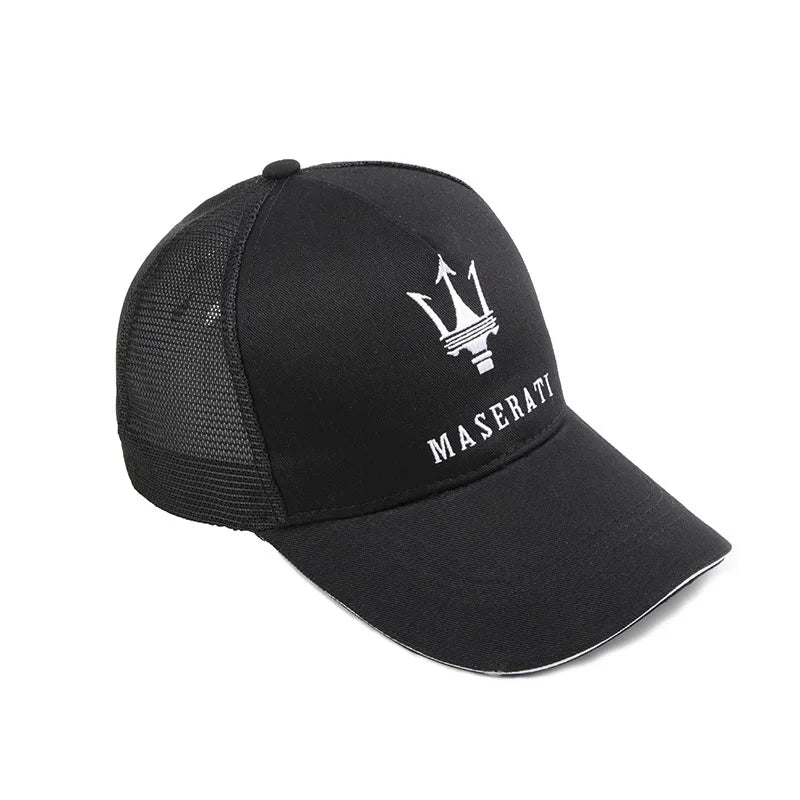 For Maserati Baseball Caps Men Women Embroidery Adjustable Hip Hop Sun Hat Outdoor Sport Hiking Running Cotton Gift Wheelcap