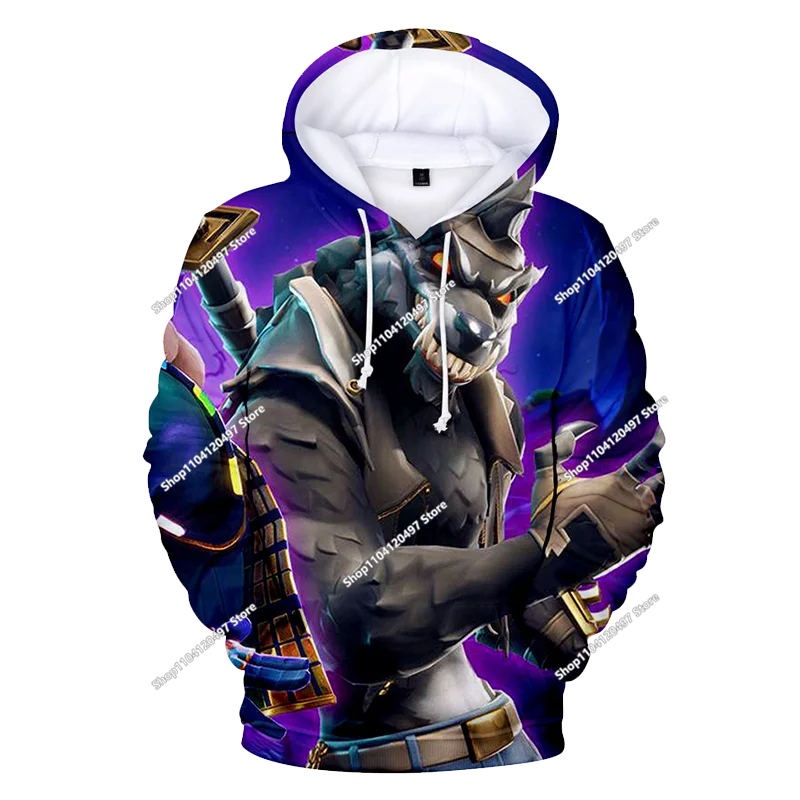 2025 3D New Children's Anime Fortnite Printed Sweater Series Pullover Generation Tide Brand Hoodie Gift