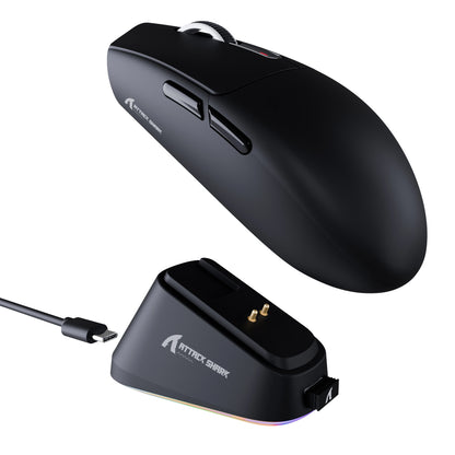 ATTACK SHARK G3PRO Tri-mode Wireless Gaming Mouse with Charge Dock 25000 DPI Ultra Lightweight, PAW3311 Sensor