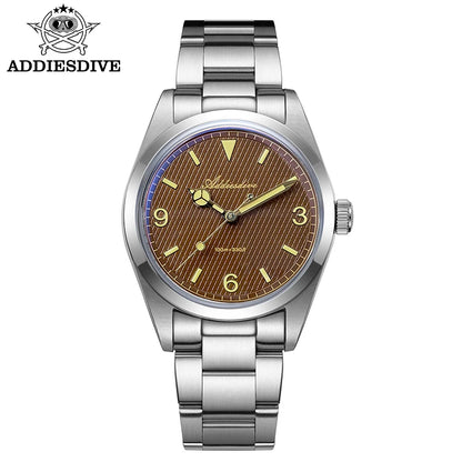 ADDIESDIVE 2025 NEW Watch For Men 316L Stainless Steel 10Bar Diving Luminous AD2096 Luxury Gift Quartz Wristwatch reloj hombre