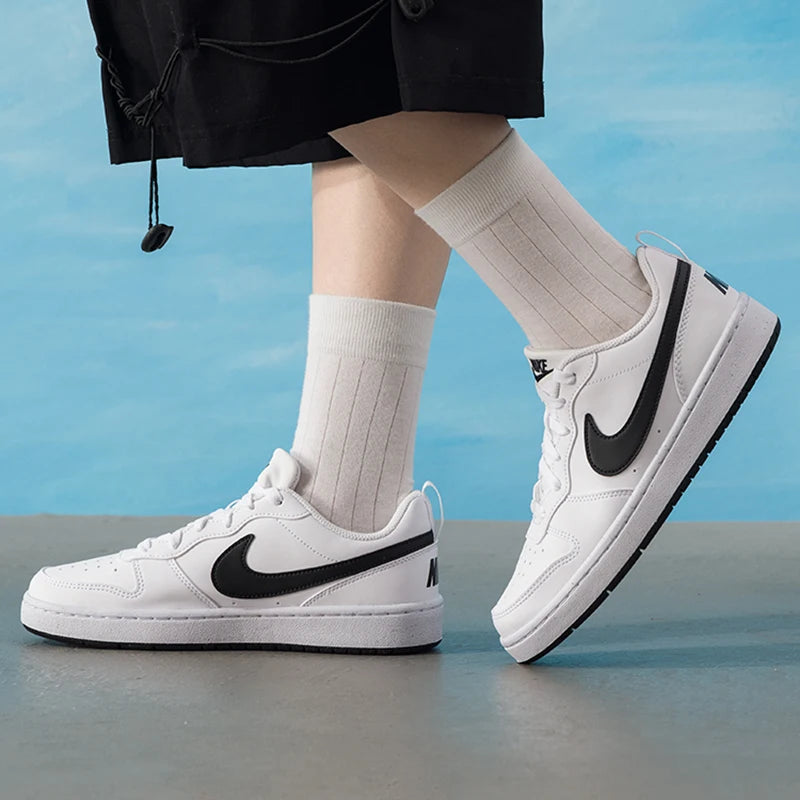 Nike Women's Shoes Court Borough Low (Gs) Sports Shoes, Fashionable Casual Shoes, Lightweight and Comfortable Low-Top Sneakers Dv5456-104
