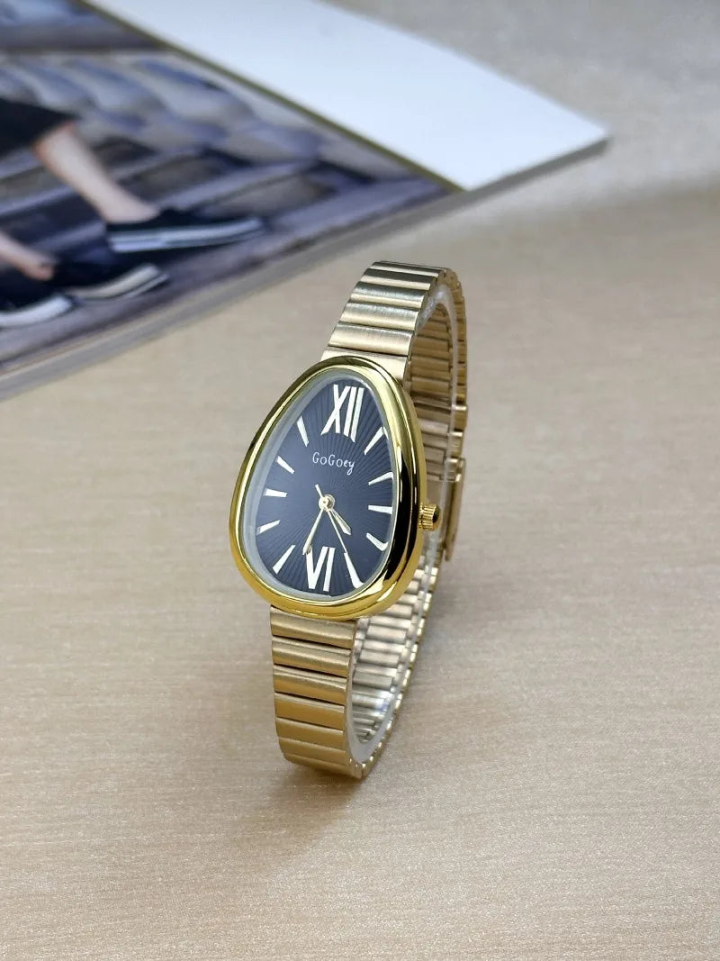 New Ladies Watches gift Snake Head Watch for Women Luxury Fashion Steel Strap Quartz Wristwatches Dropshipping Clock