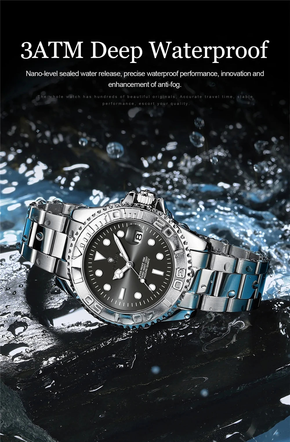 Luxury Watch Man High Quality New Brand Sports Fashion Quartz Wristwatches Men Gifts Automatic Watches Mens Coffee Digital Clock