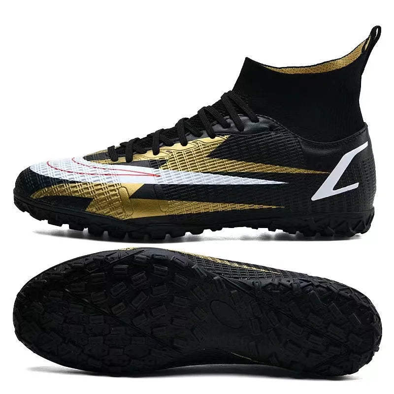 2025 New Long Nail Large Size Football Shoes Teenager Ankle Anti slip Training Latest Sneakers FG/TF Soccer Shoes