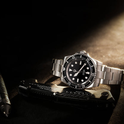 Watchdives WD1680Q V2 Men Watch VH31 Sweep Second Quartz Movement AR Sapphire Luminous BGW9 20Bar Waterproof Steel Wristwatches