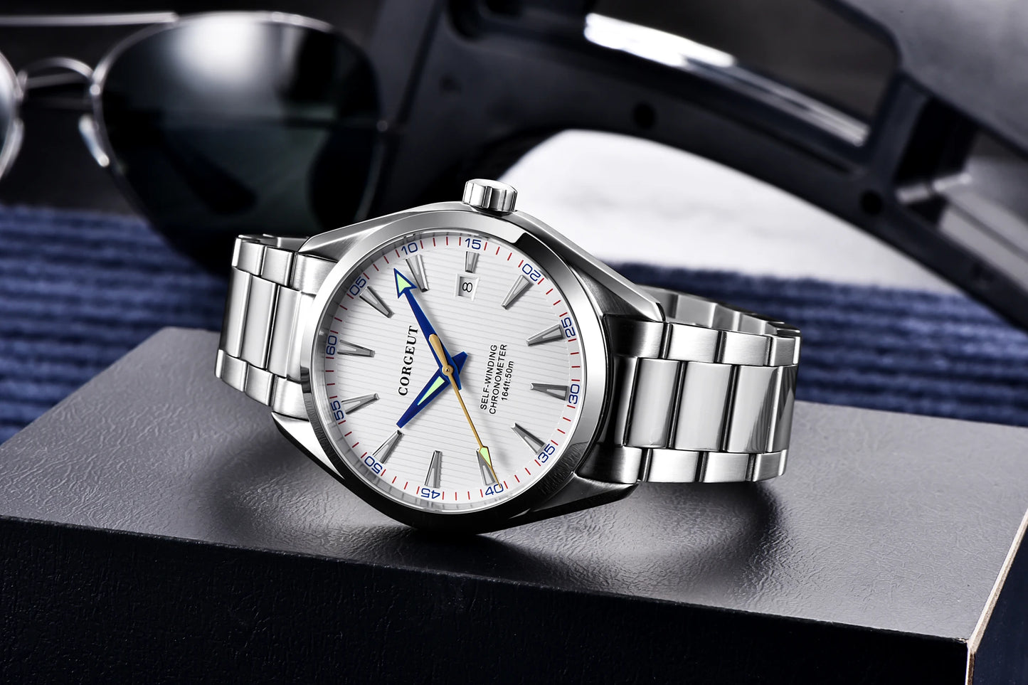 CORGEUT 41mm Luxury NH35 Movement Watch for Men Sapphire Glass Sport Clock Automatic Men's Watch Mechanical Watches