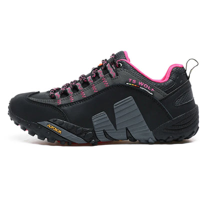 Mountaineering Shoes Men's Genuine Leather Outdoor Sports Anti-Slip Mountaineering Hiking Shoes Breathable Tourism Shoes