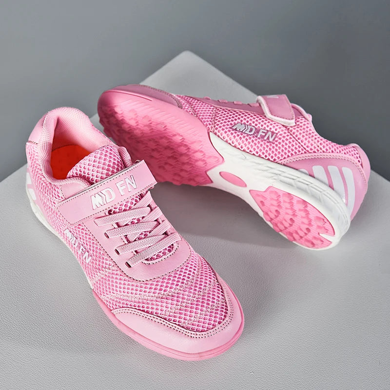 Personality Stylish And Comfortable Boys Girls Training Game Sneakers Indoor Outdoor Lawn Youth Student Soccer Shoes 29-39#