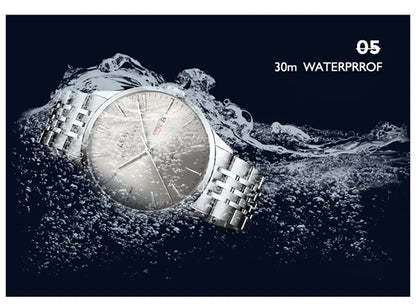 Carnival High-end Series I&W Brand Automatic Mechanical Watches Men Waterproof Watches 316L Steel Sapphire Business Men's Watch