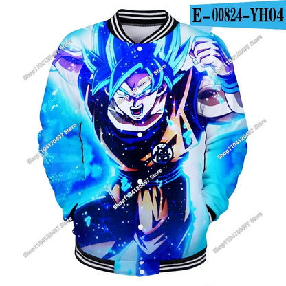 Nova japanska anime Dragon Ball Z sveučilišna jakna, jesenska ležerna majica s kapuljačom, kaput-jakna, brendirana bejzbolska jakna