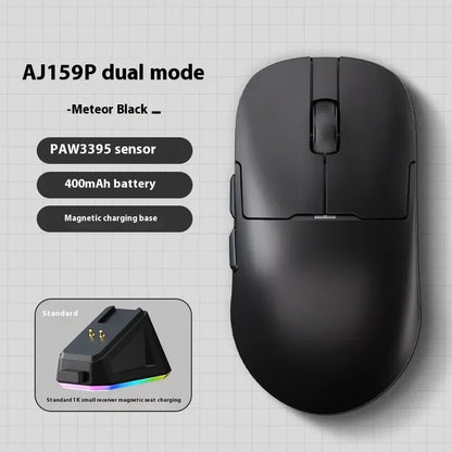 AJAZZ AJ159 APEX Maus Tri-Mode Wireless 8K PAW3950 Sensor Low Latency Gaming-Maus mit Ladestation, anpassbar, leicht, für PC-Gamer