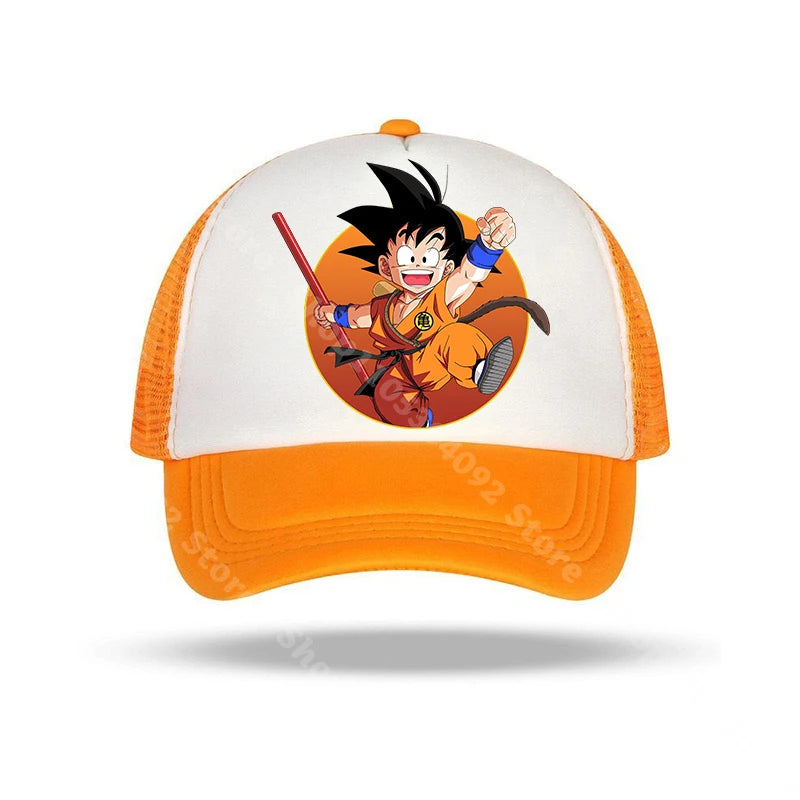 Dragon Ball Baseball Caps Anime Character Printed Sun Hat Kids Adults Summer Breathable Casual Hats Adjustable Peaked Cap Gifts