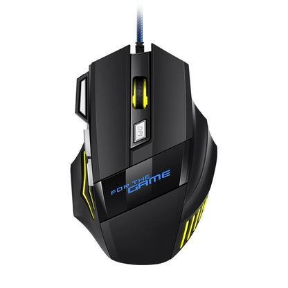 1 бр. нова Hyperspeed USB гейминг мишка с RGB подсветка, ергономична гейминг мишка 7D за Esports, жична мишка за лаптоп и PC геймър