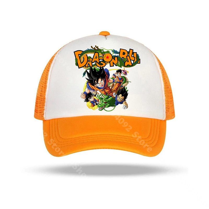Dragon Ball Baseball Caps Anime Character Printed Sun Hat Kids Adults Summer Breathable Casual Hats Adjustable Peaked Cap Gifts