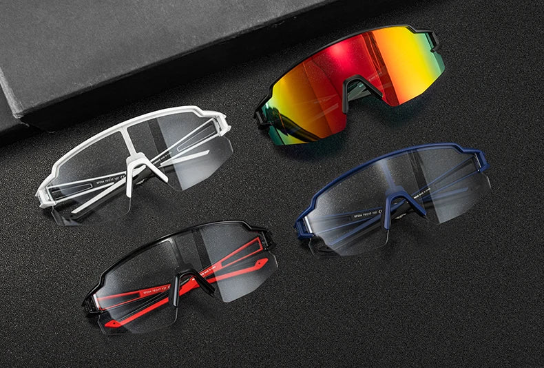 Ochelari de ciclism fotocromatici ROCKBROS, ochelari de soare pentru biciclete și sporturi în aer liber, ochelari cu schimbare de culoare, ochelari pentru MTB și biciclete de șosea, ochelari de protecție pentru biciclete