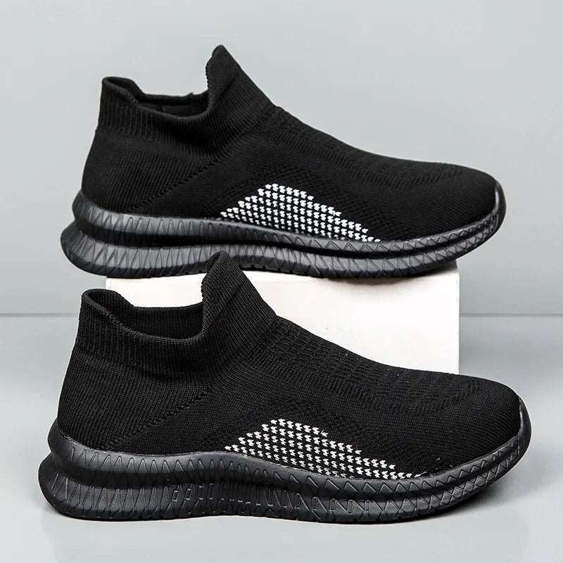 Lightweight Men's Walking Shoes Outdoor Soft Male Casual Shoes Flexible Breathable Men Loafers Slip-On Footwear Sneakers 39-48