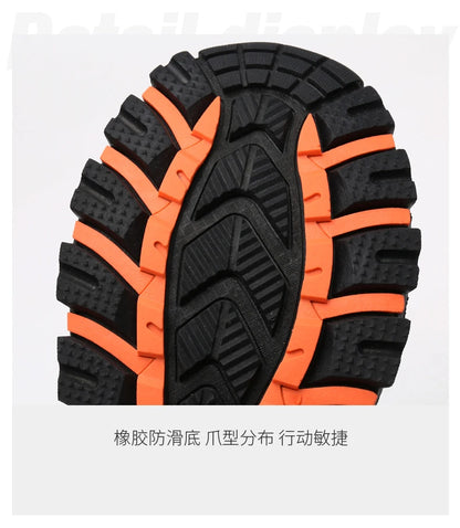 Sapatos de caminhada de marca para homem em malha respirável, calçado de viagem outdoor impermeável para caça e pesca, sapatos desportivos de montanha, todo-o-terreno e equitação