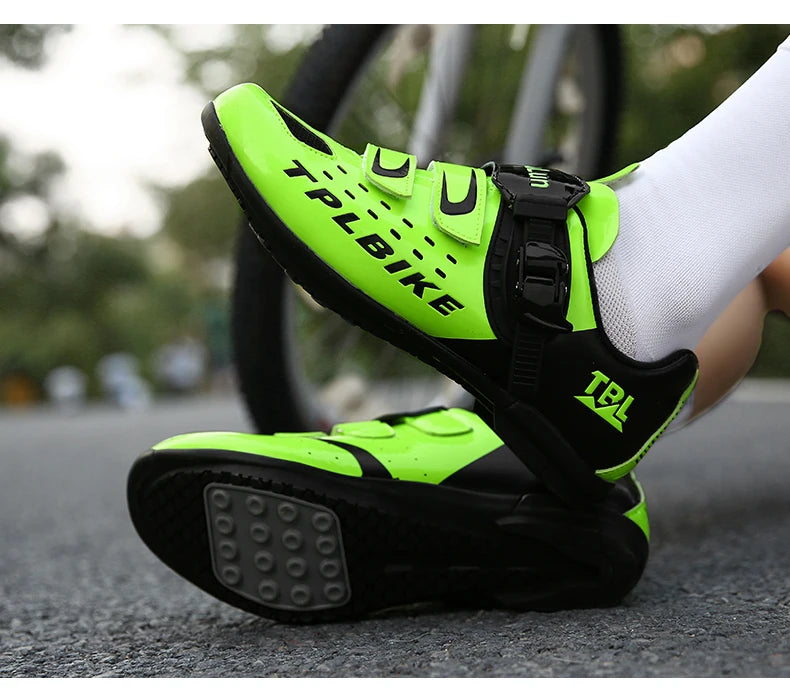 New Men's and Women's Bicycle Shoes,Outdoor Cycling Shoes,Three Functional Soles,Professional Training Shoes