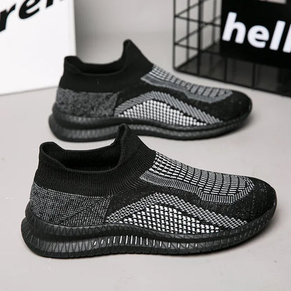 Lightweight Men's Walking Shoes Outdoor Soft Male Casual Shoes Flexible Breathable Men Loafers Slip-On Footwear Sneakers 39-48