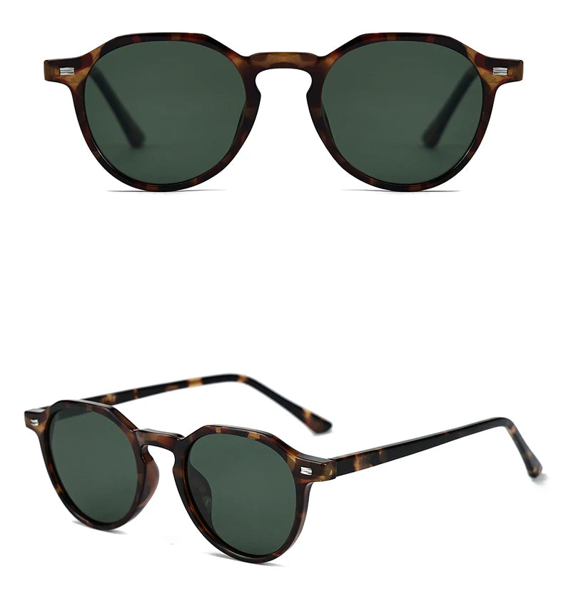 Ochelari de soare de modă Peekaboo TR90, UV400, pentru femei, verzi și maro, polarizați, pentru bărbați și femei, din acetat, unisex, stil de vară