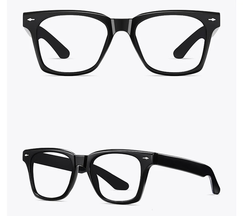 Ochelari de soare polarizați retro Swanwick TR90 pentru bărbați, ochelari de soare pătrați din acetat pentru femei, unisex, UV400, gri-negru, stil european